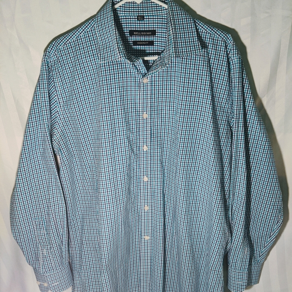 Bellissimo Men's Modern Fit Button Up Shirt Size L - Picture 4 of 5